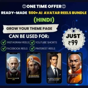 Ready Made 500+ Ai Avatar Motivational Reels Bundle