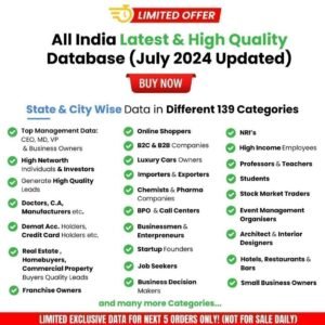 All India 50+ CRORE Database